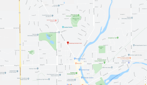Street map of Fireman's Park